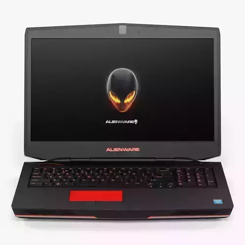 Dell Alienware 17 gaming laptop Low-poly 3D model