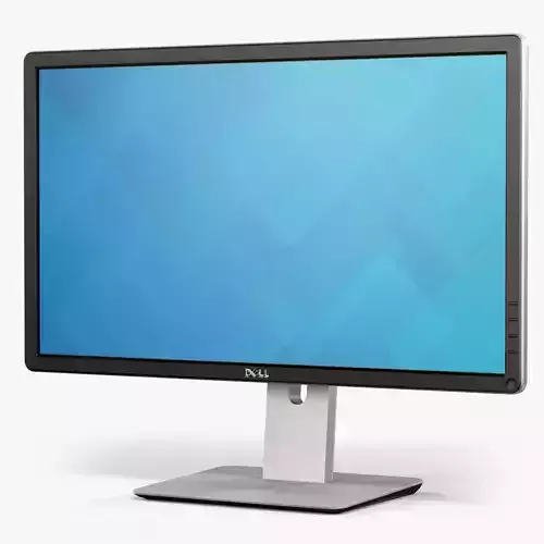 Dell Professional P2414H LED monitor Low-poly 3D model