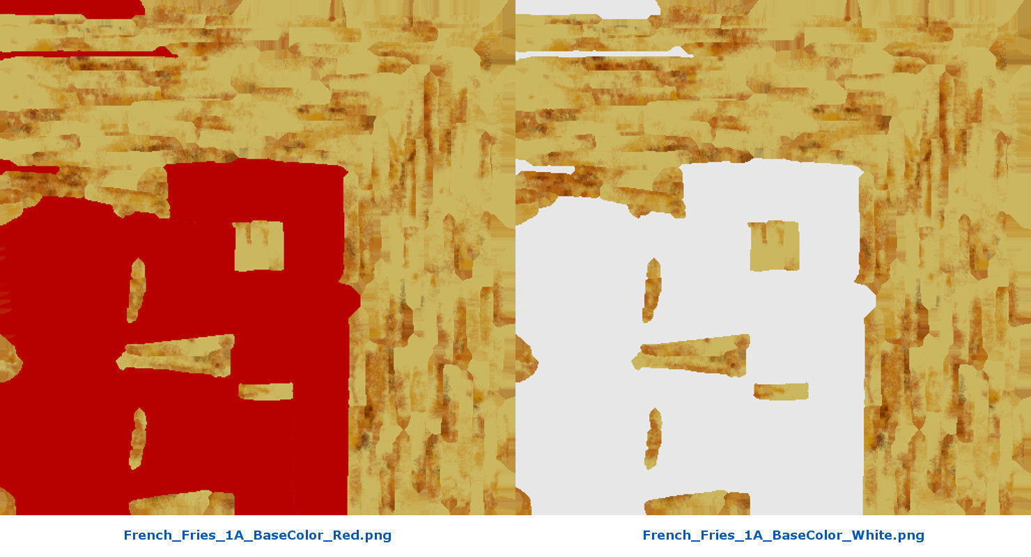 French Fries 1A Low-poly 3D model_10