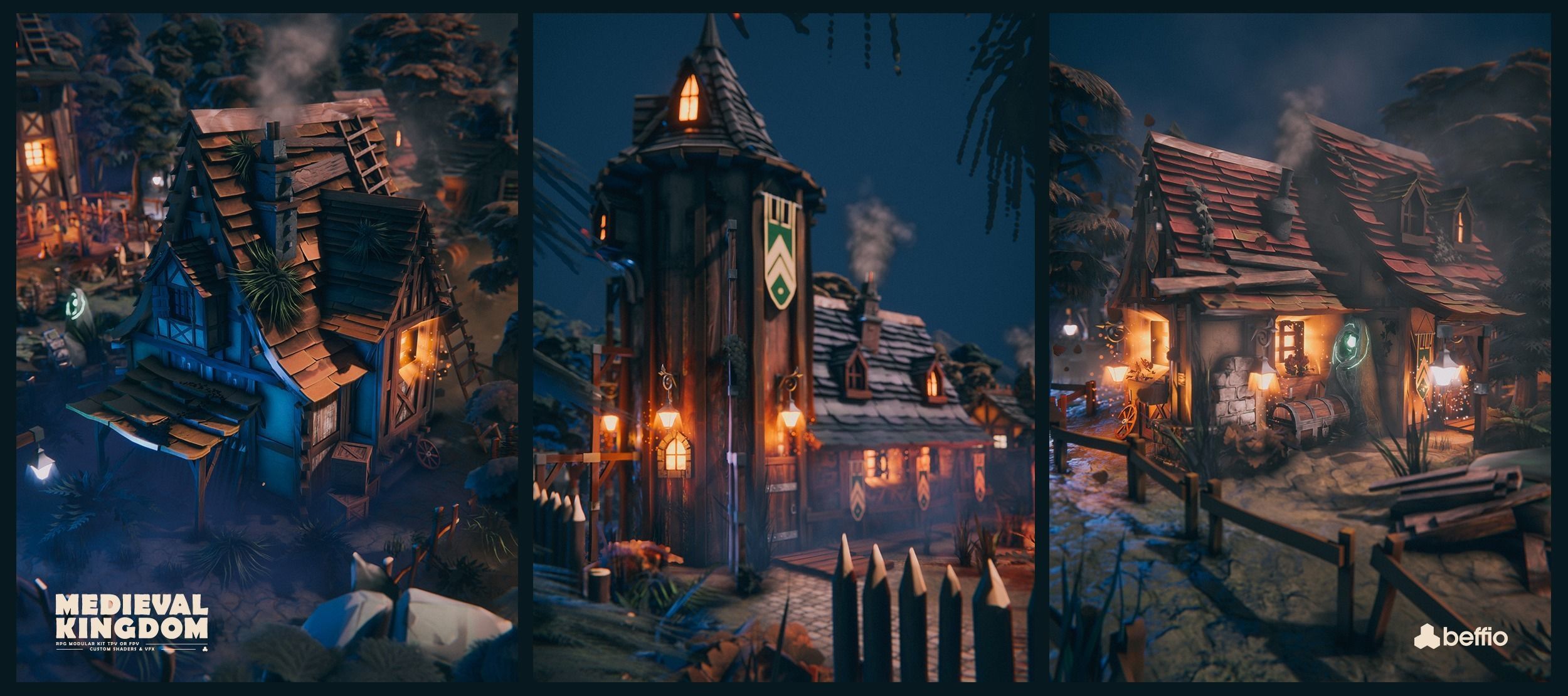 RPG Medieval Kingdom - Unity3D  UE4 Low-poly 3D model_6