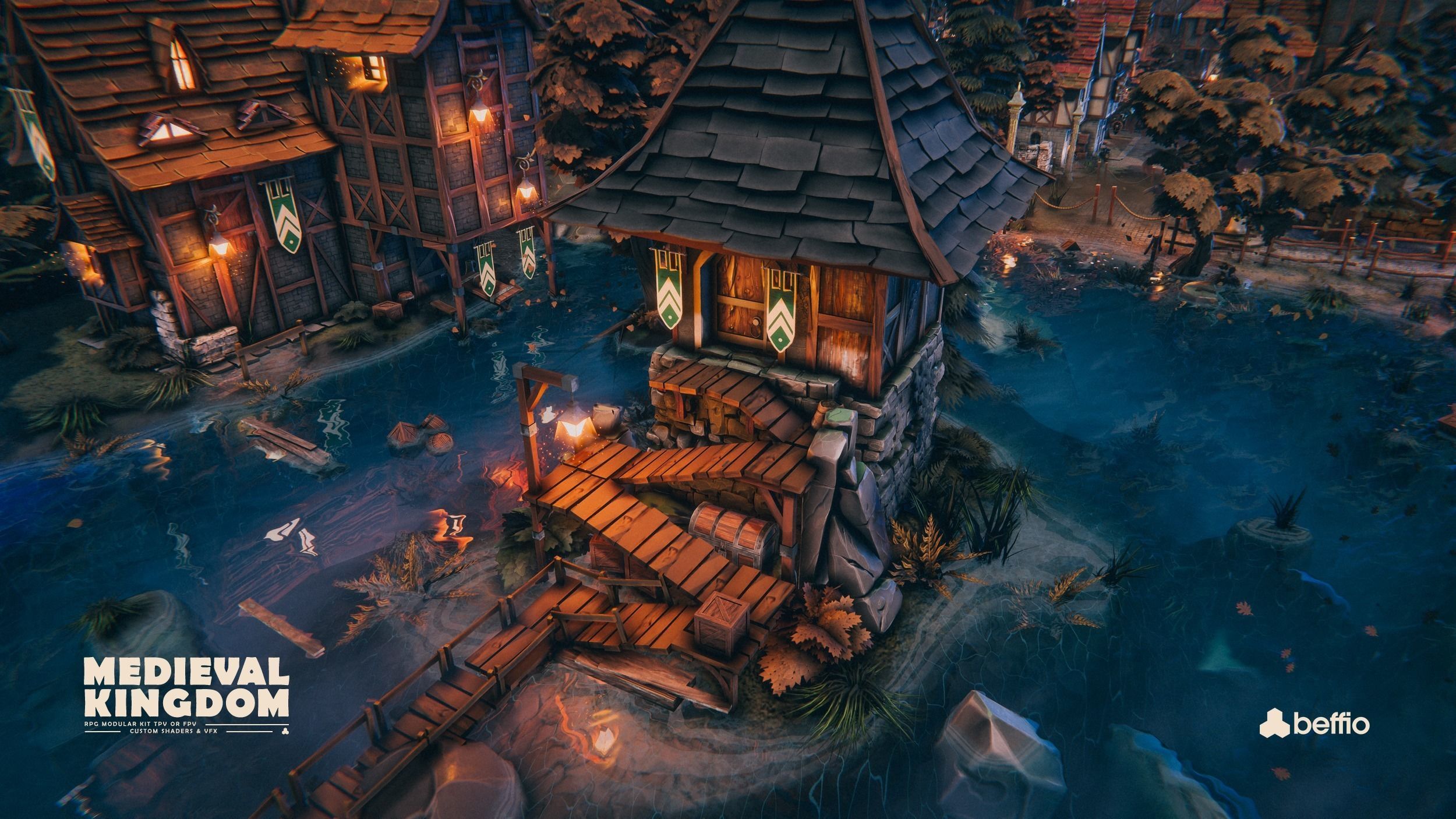 RPG Medieval Kingdom - Unity3D  UE4 Low-poly 3D model_67