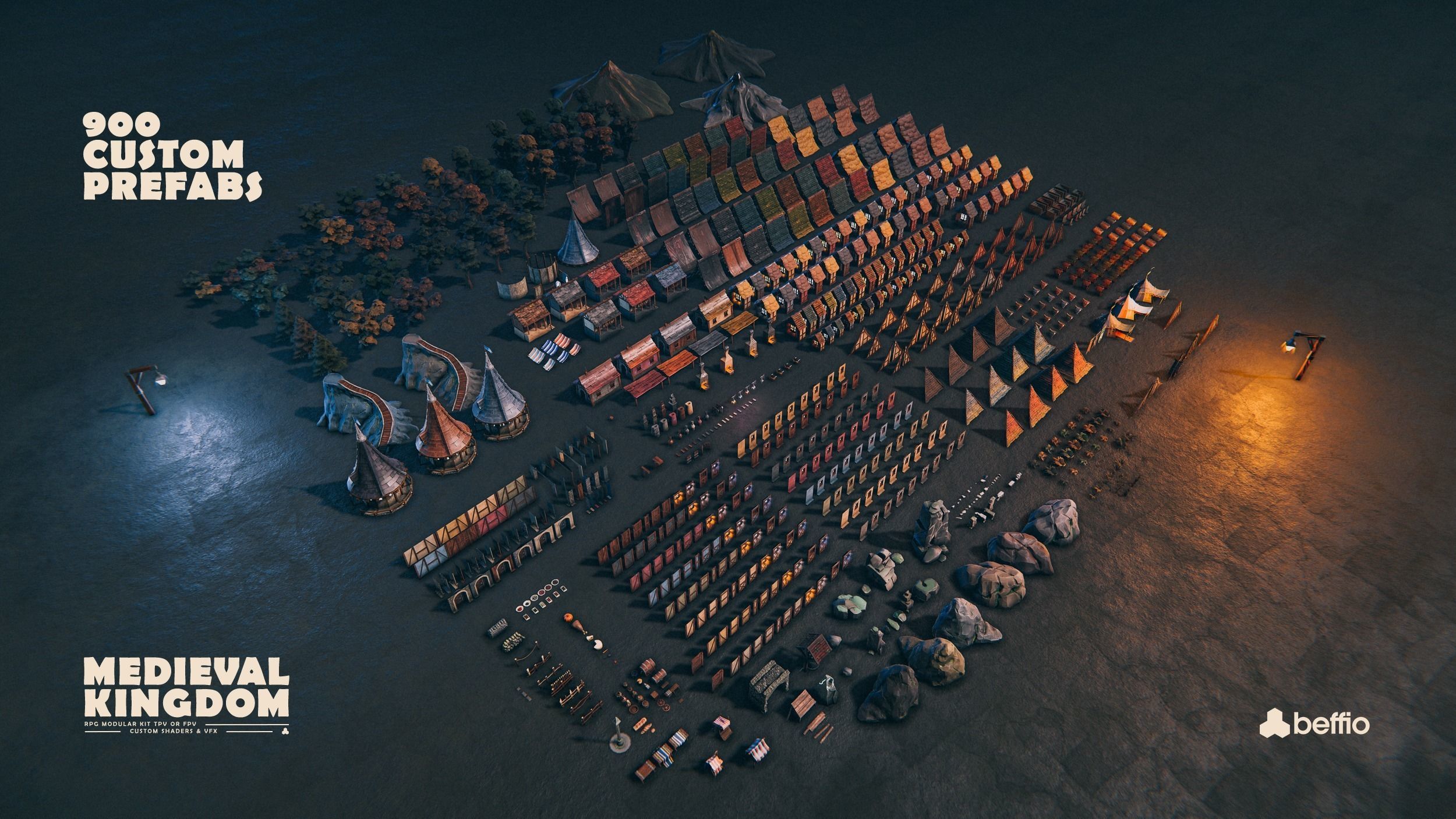 RPG Medieval Kingdom - Unity3D  UE4 Low-poly 3D model_28