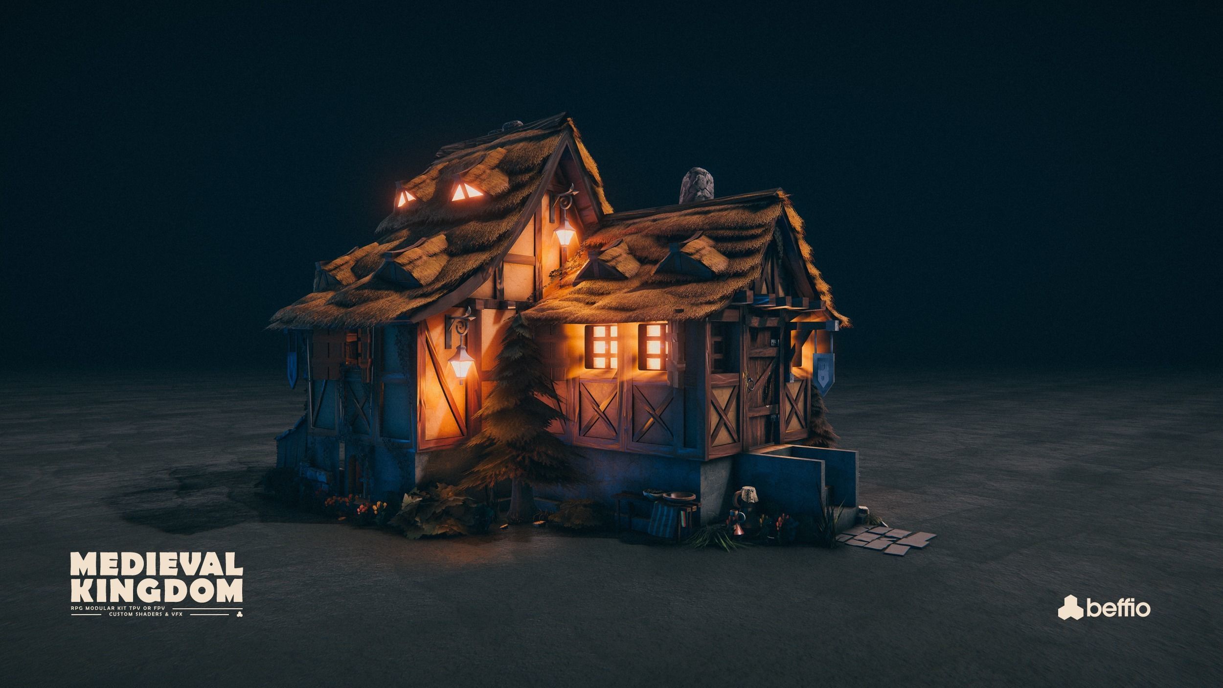 RPG Medieval Kingdom - Unity3D  UE4 Low-poly 3D model_22