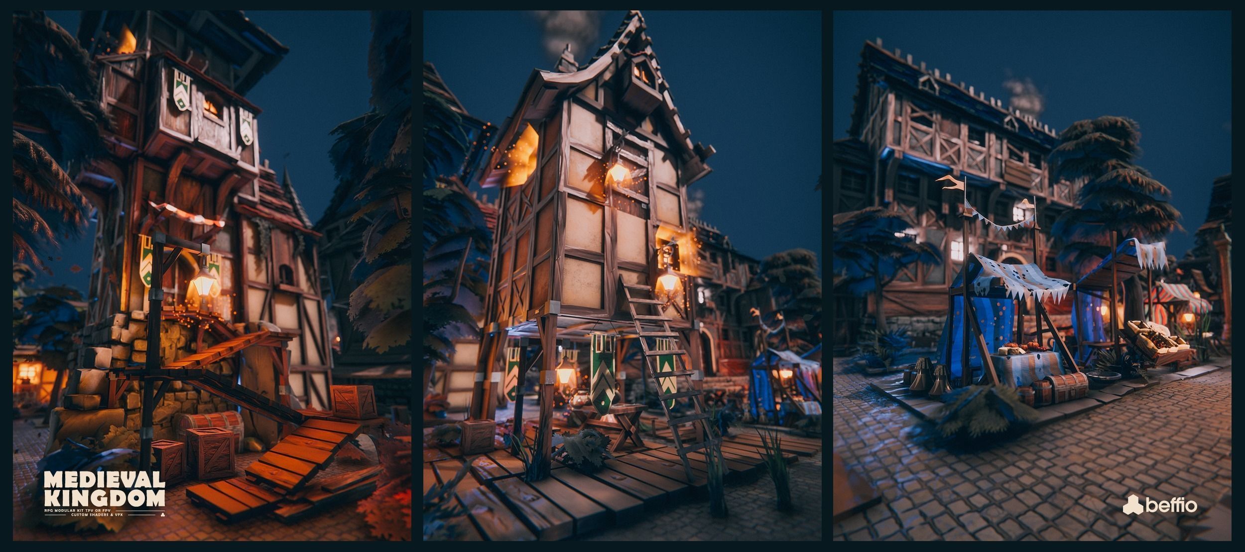 RPG Medieval Kingdom - Unity3D  UE4 Low-poly 3D model_5