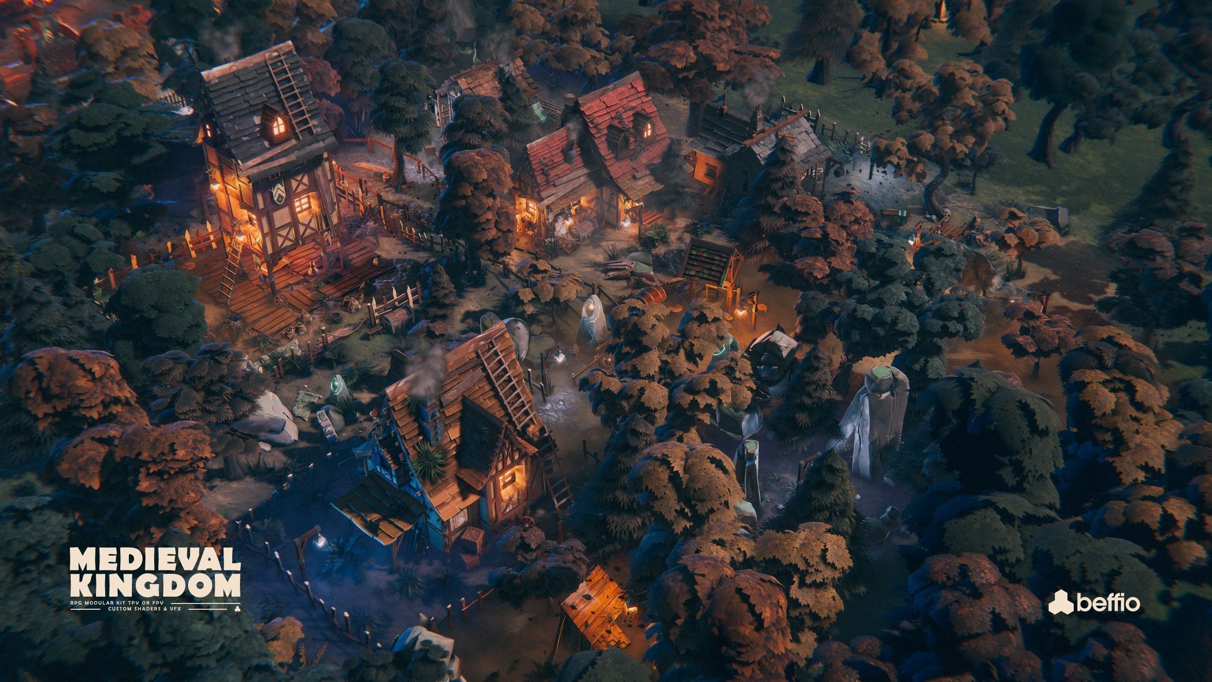 RPG Medieval Kingdom - Unity3D  UE4 Low-poly 3D model_11