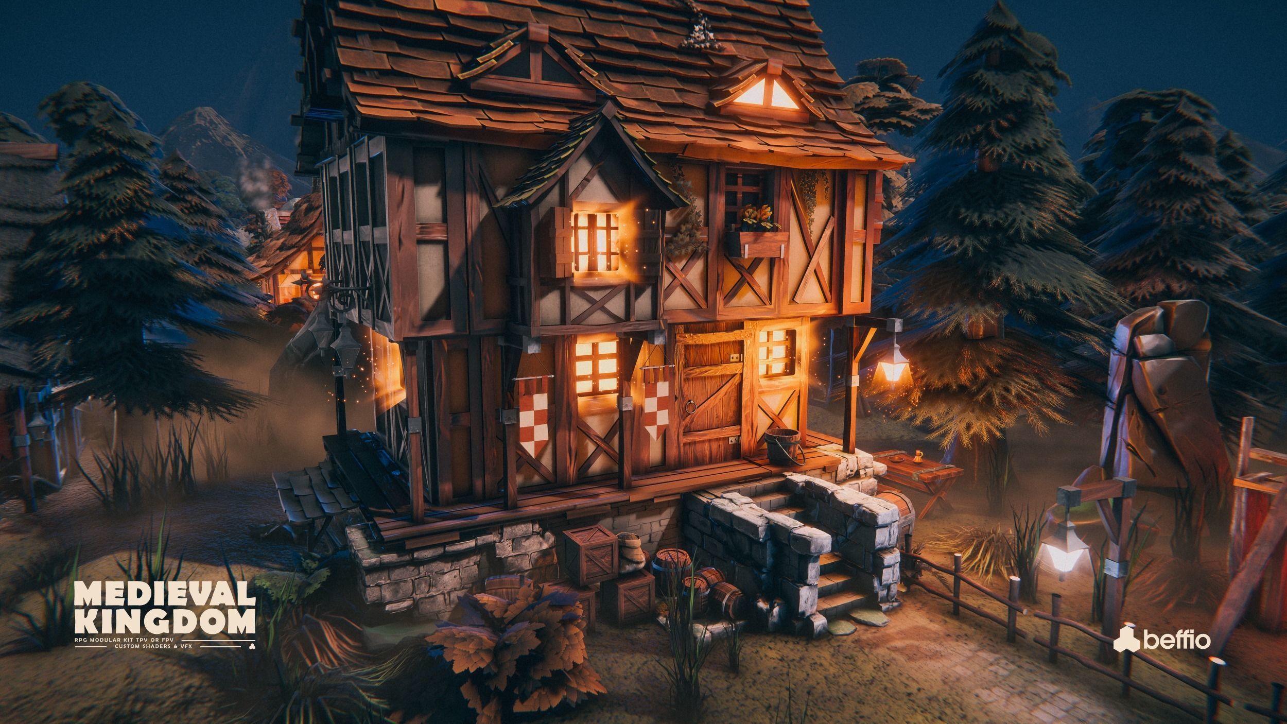 RPG Medieval Kingdom - Unity3D  UE4 Low-poly 3D model_30