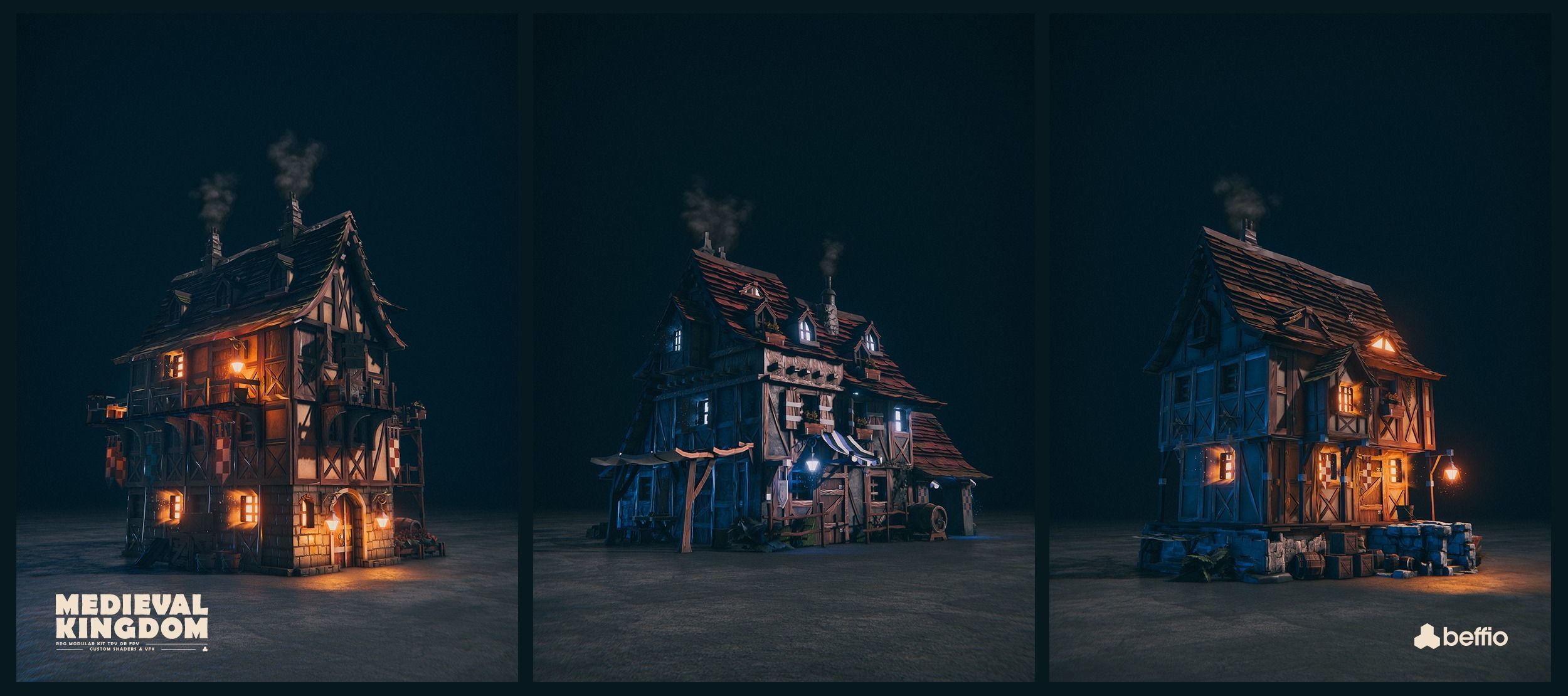 RPG Medieval Kingdom - Unity3D  UE4 Low-poly 3D model_18