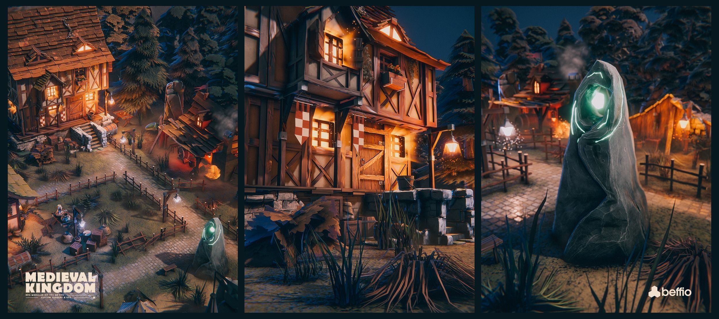 RPG Medieval Kingdom - Unity3D  UE4 Low-poly 3D model_3