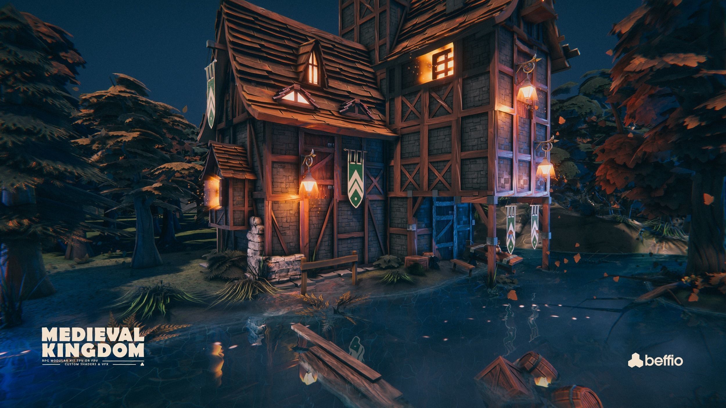 RPG Medieval Kingdom - Unity3D  UE4 Low-poly 3D model_68