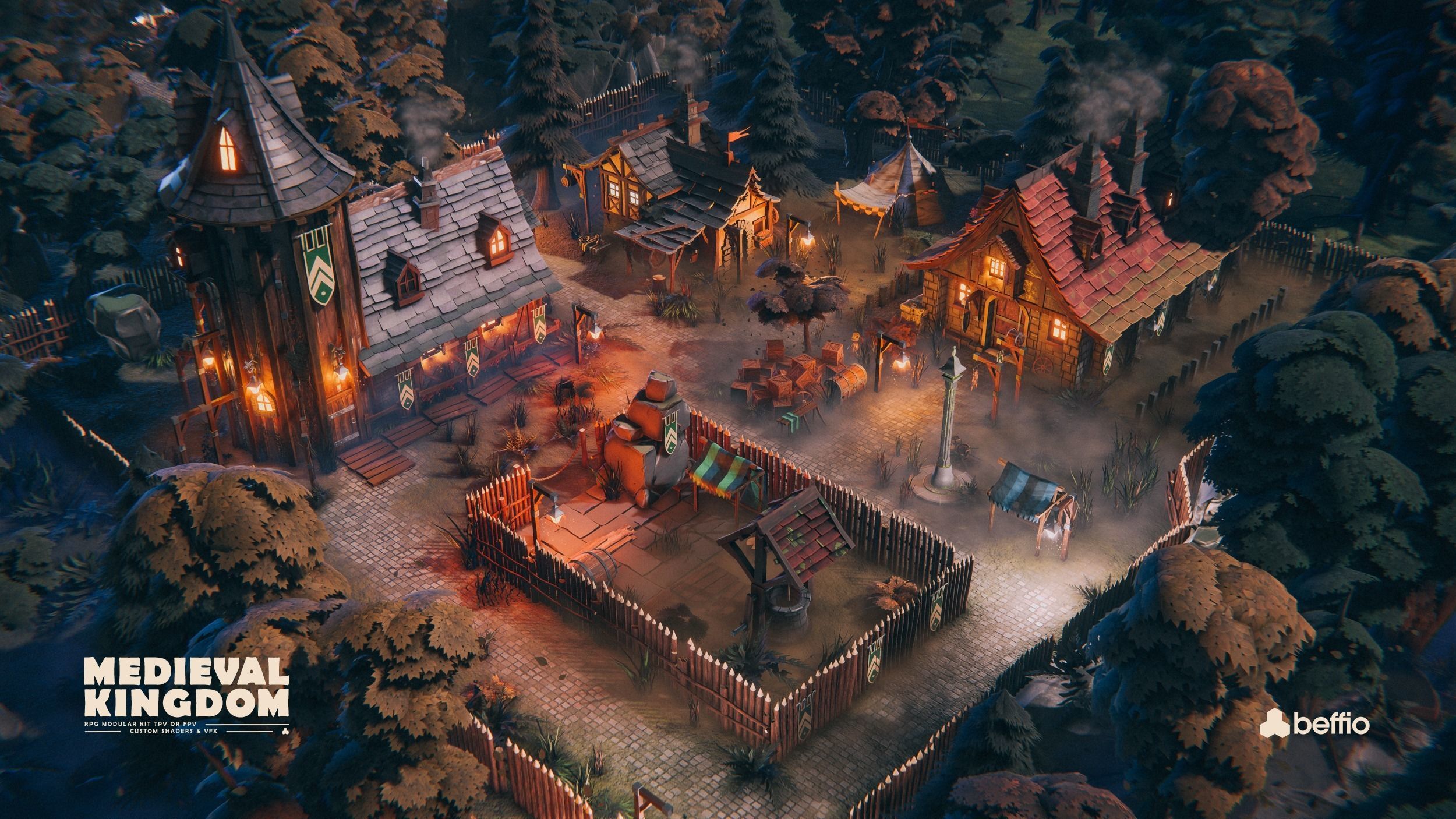 RPG Medieval Kingdom - Unity3D  UE4 Low-poly 3D model_54