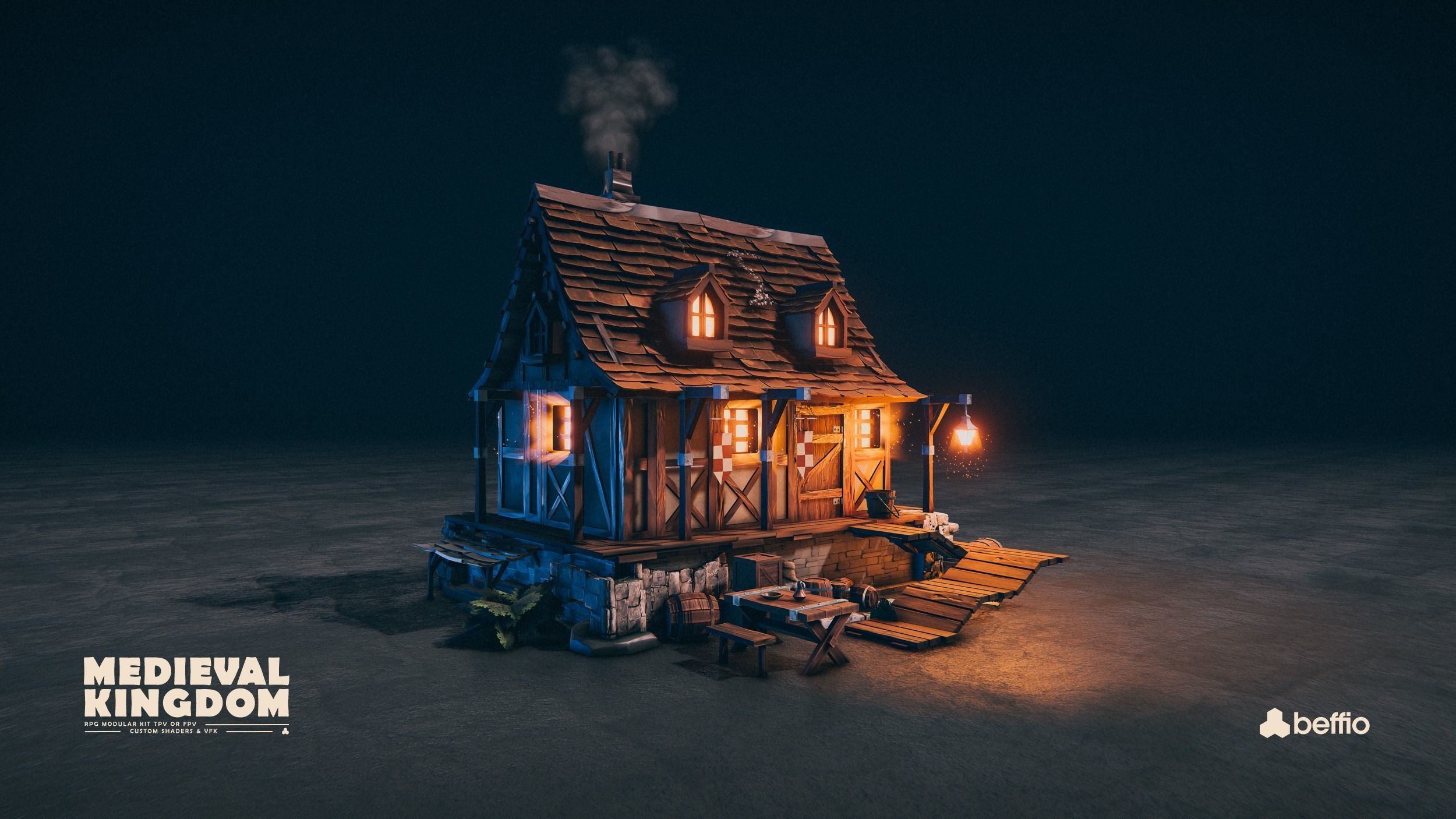 RPG Medieval Kingdom - Unity3D  UE4 Low-poly 3D model_17