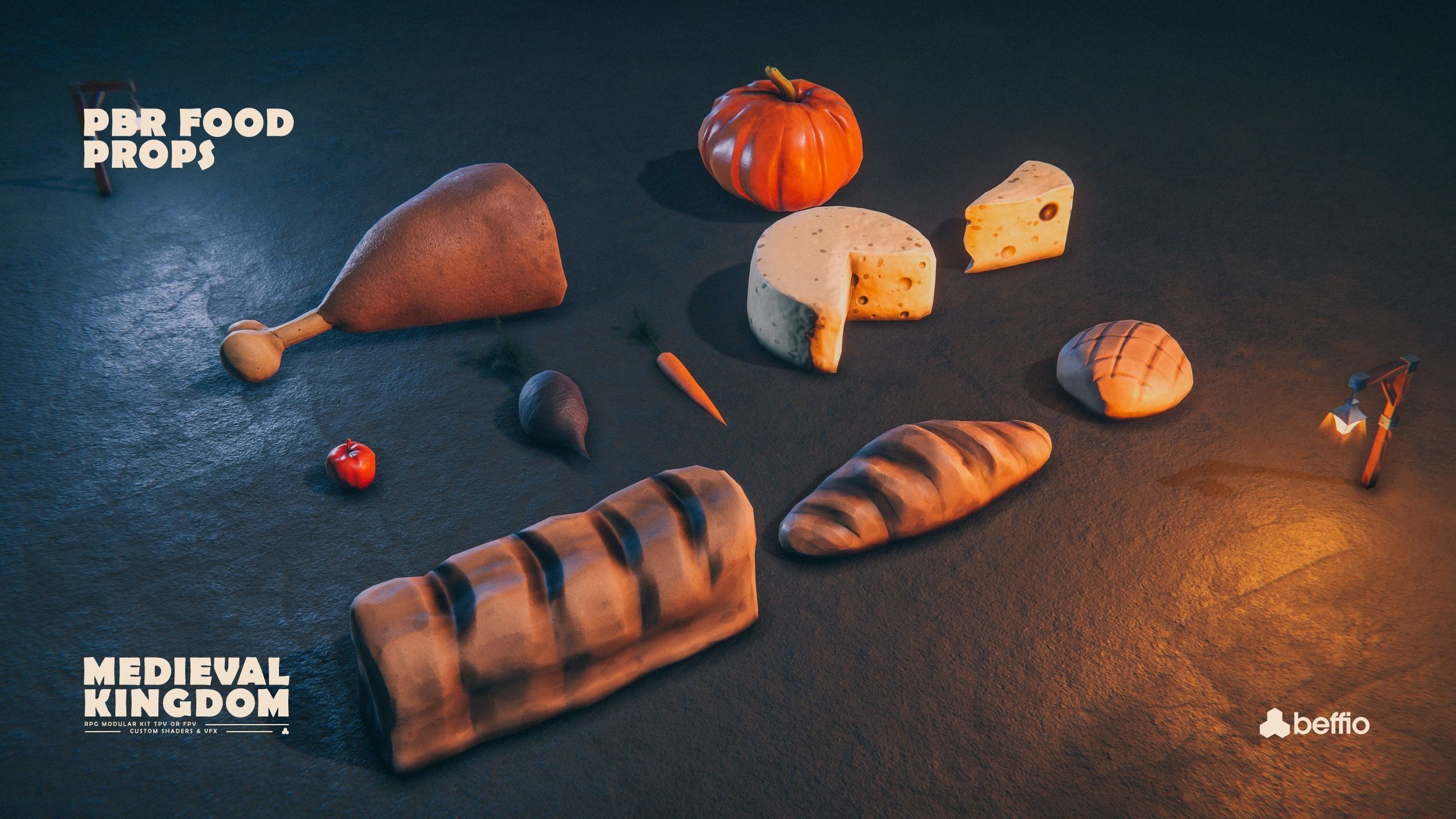 RPG Medieval Kingdom - Unity3D  UE4 Low-poly 3D model_24