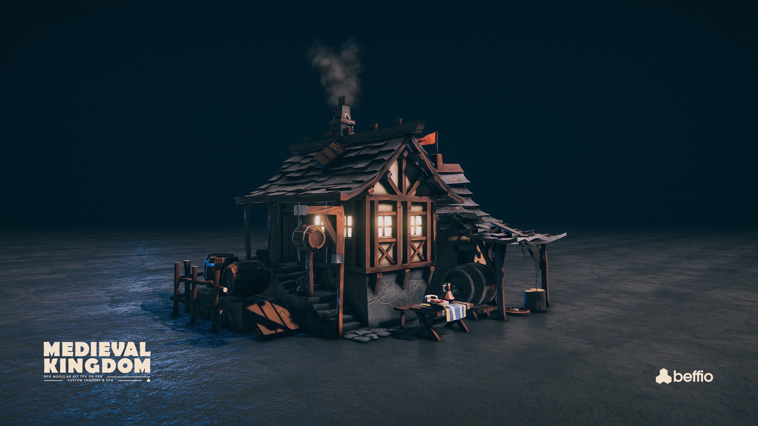 RPG Medieval Kingdom - Unity3D  UE4 Low-poly 3D model_16