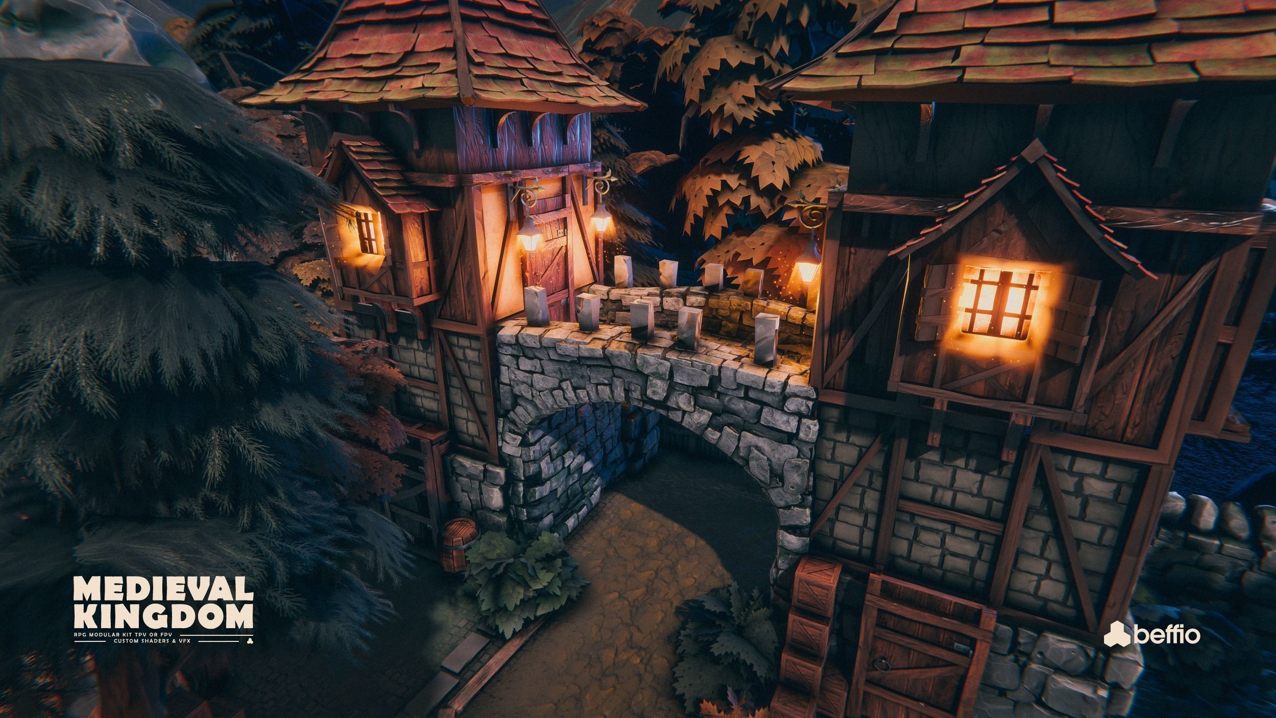 RPG Medieval Kingdom - Unity3D  UE4 Low-poly 3D model_43