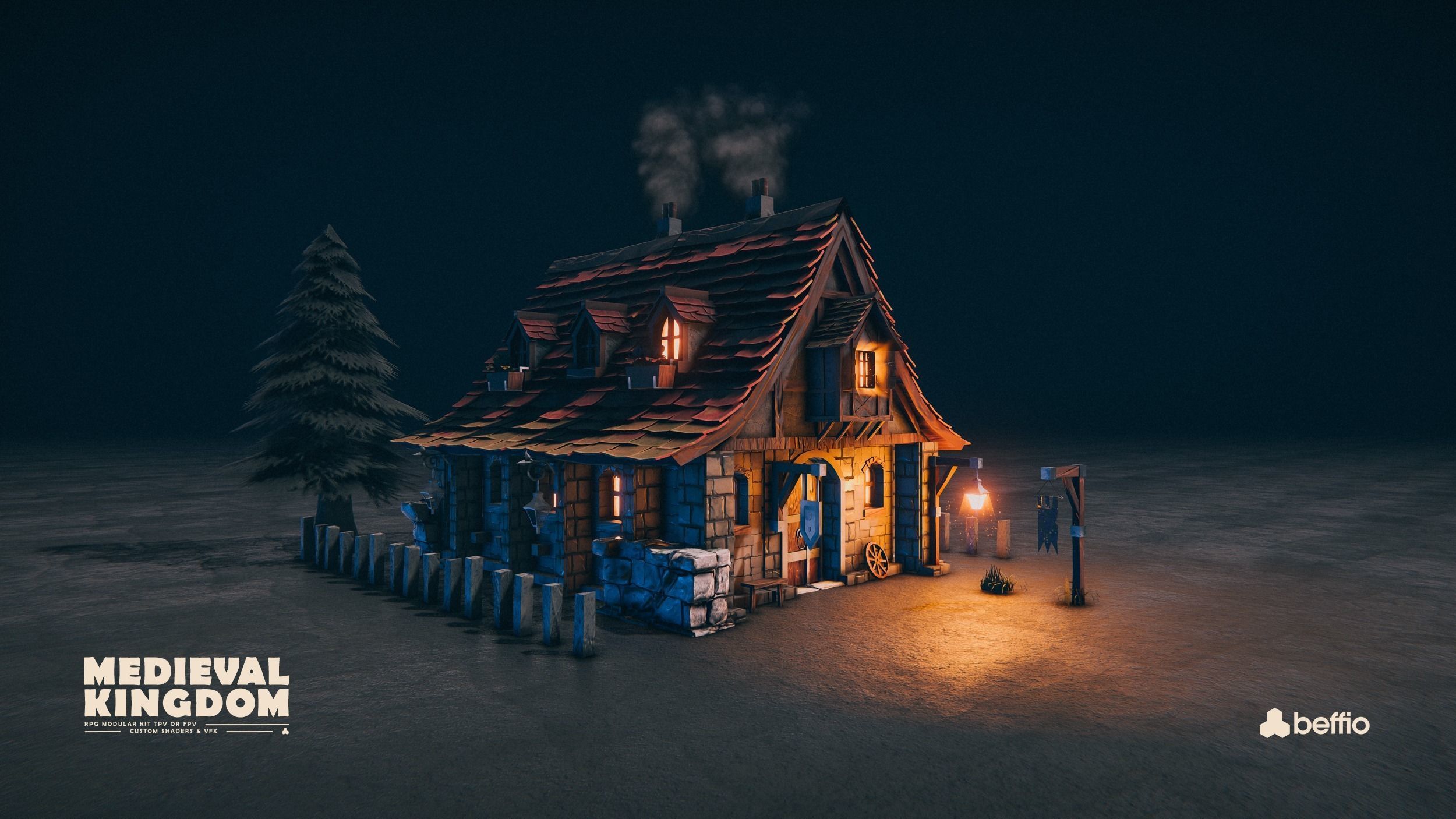 RPG Medieval Kingdom - Unity3D  UE4 Low-poly 3D model_19