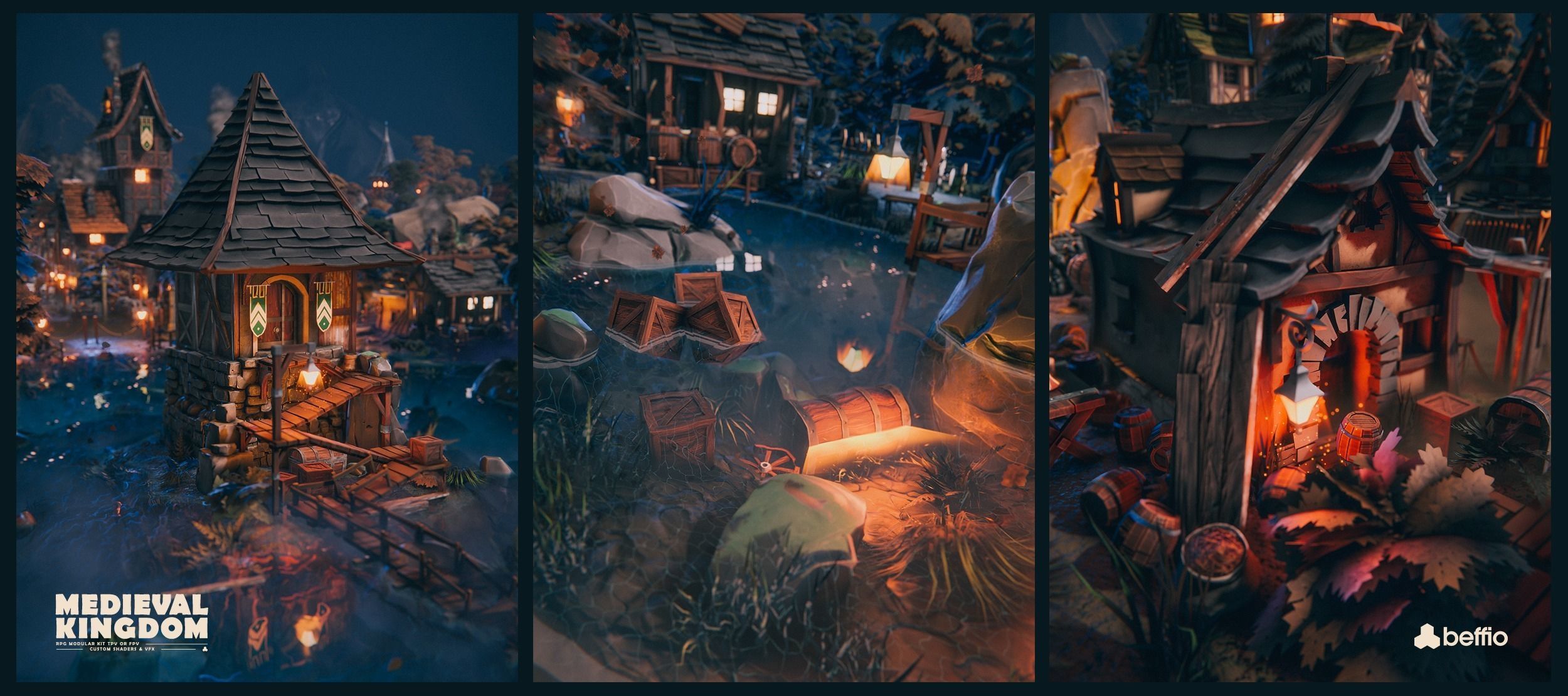 RPG Medieval Kingdom - Unity3D  UE4 Low-poly 3D model_7