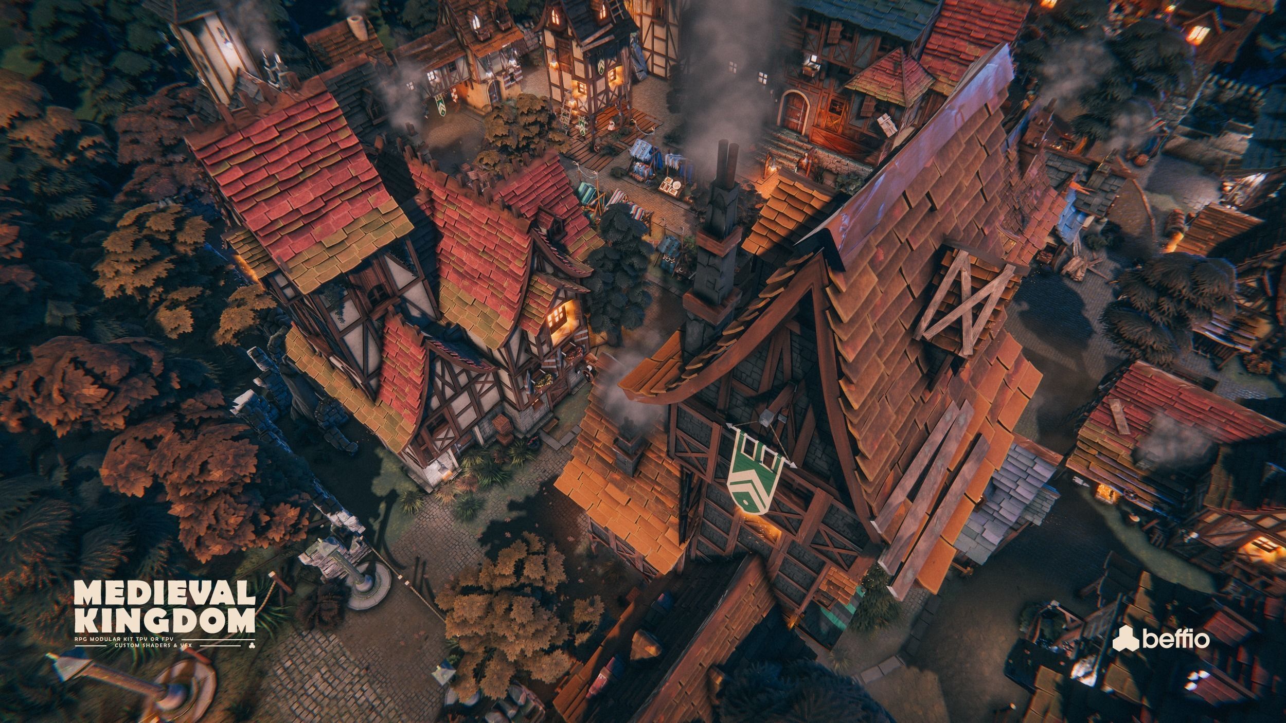 RPG Medieval Kingdom - Unity3D  UE4 Low-poly 3D model_51