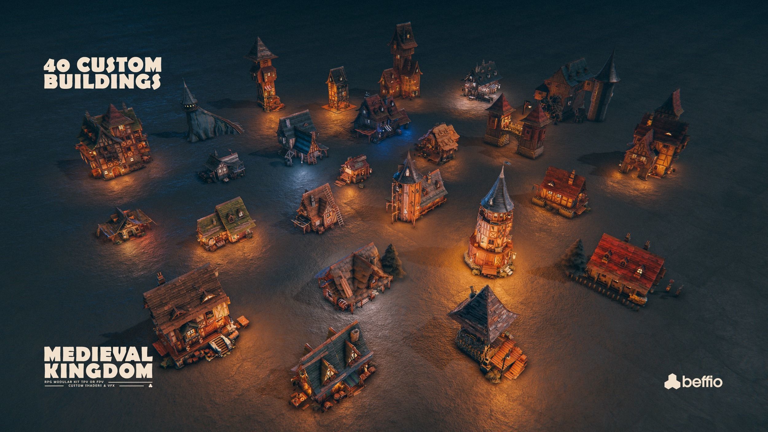 RPG Medieval Kingdom - Unity3D  UE4 Low-poly 3D model_27