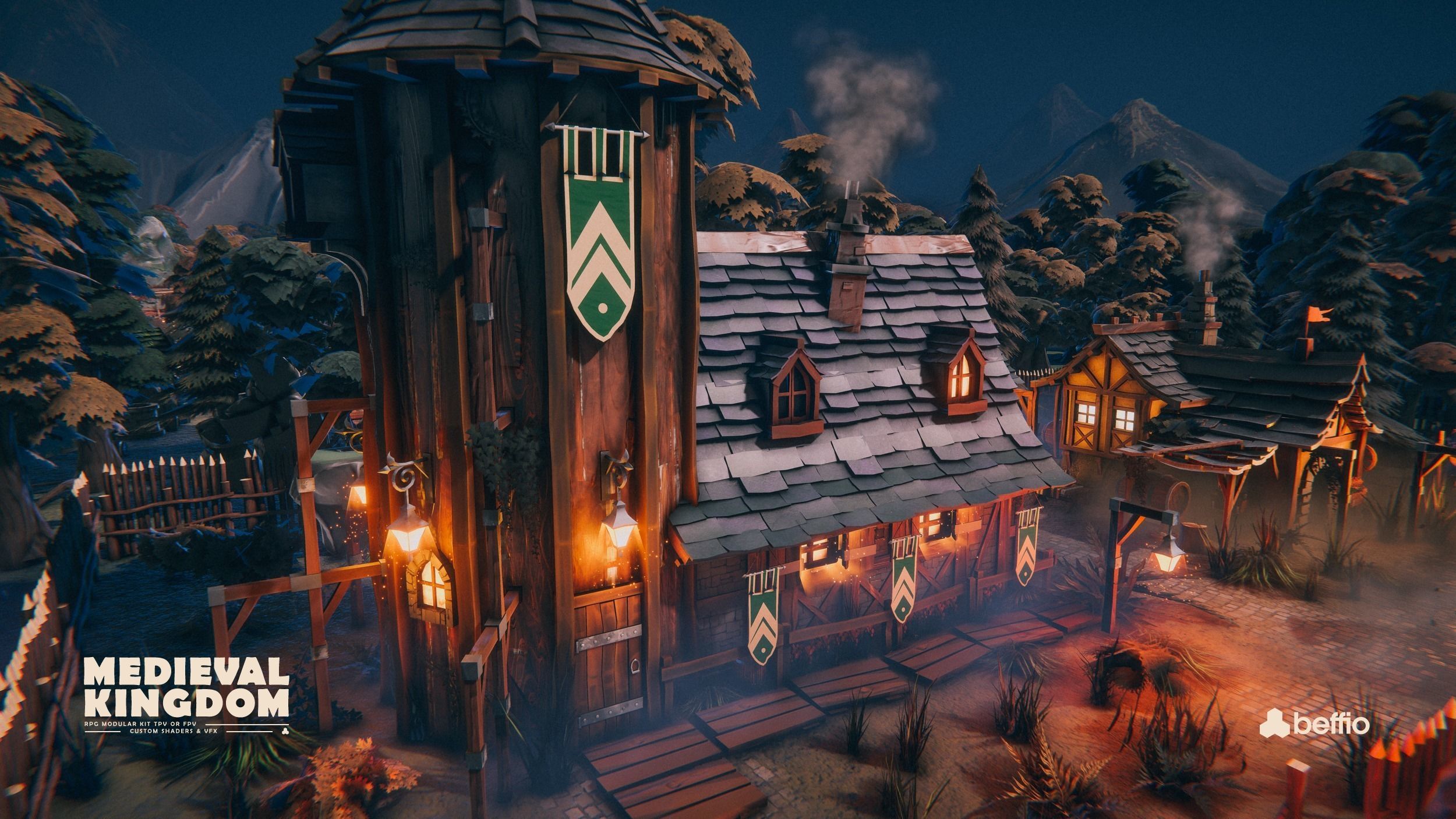 RPG Medieval Kingdom - Unity3D  UE4 Low-poly 3D model_31