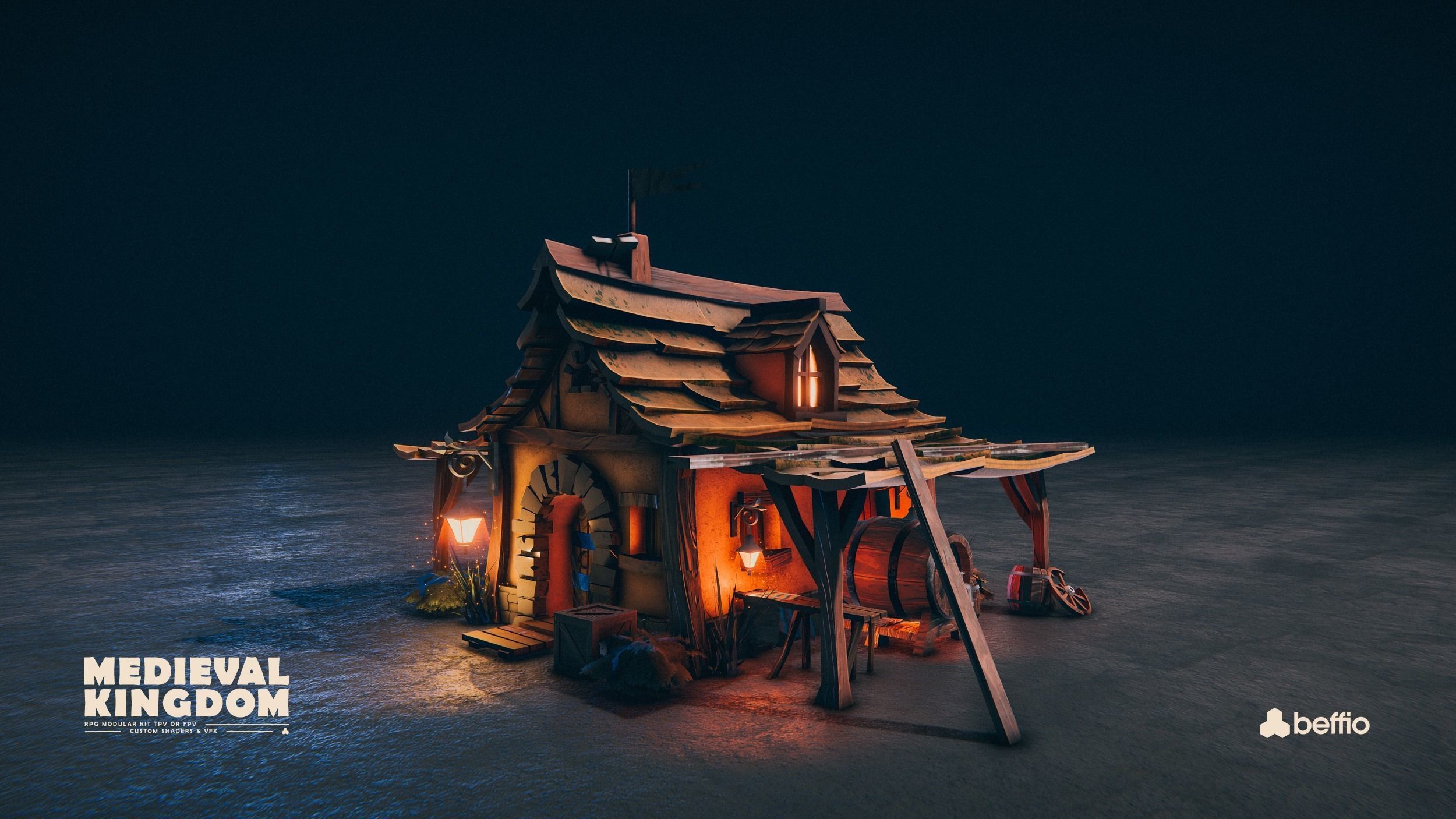 RPG Medieval Kingdom - Unity3D  UE4 Low-poly 3D model_20