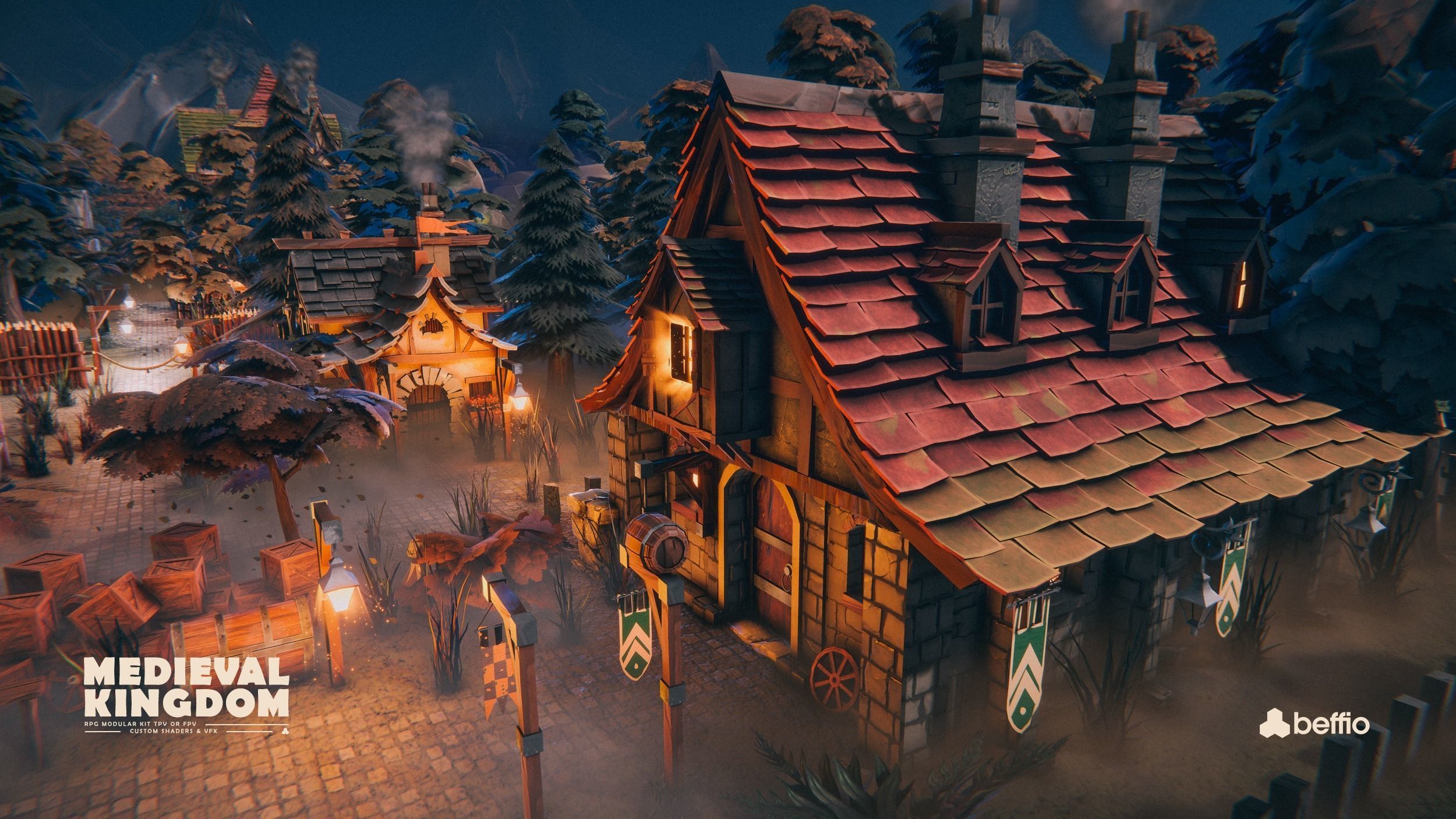 RPG Medieval Kingdom - Unity3D  UE4 Low-poly 3D model_32