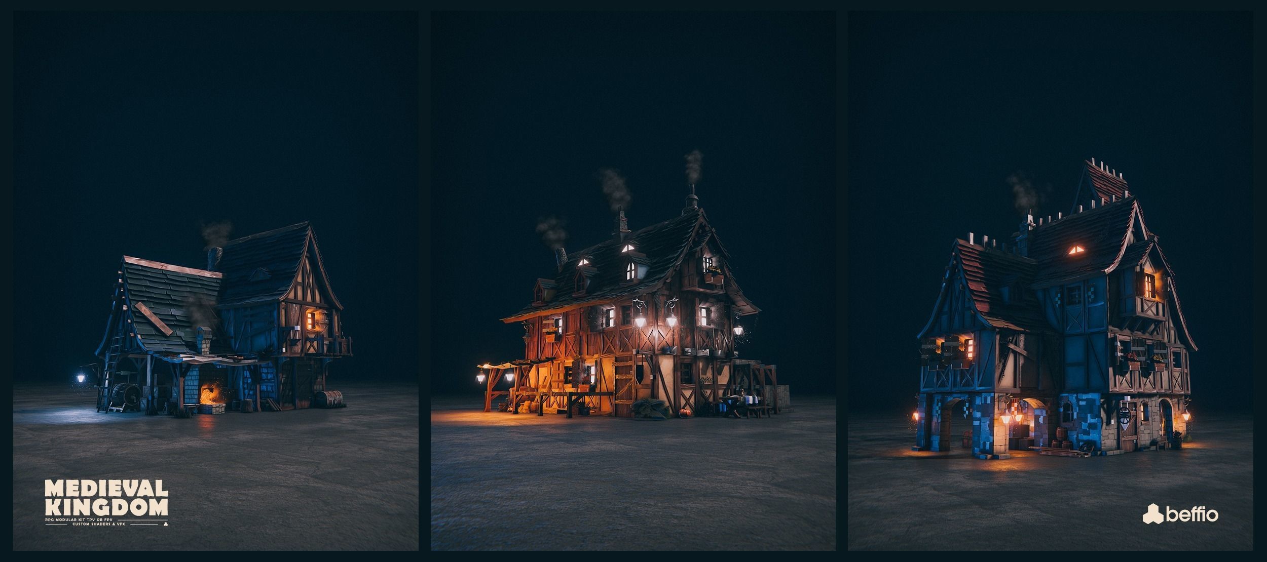 RPG Medieval Kingdom - Unity3D  UE4 Low-poly 3D model_14