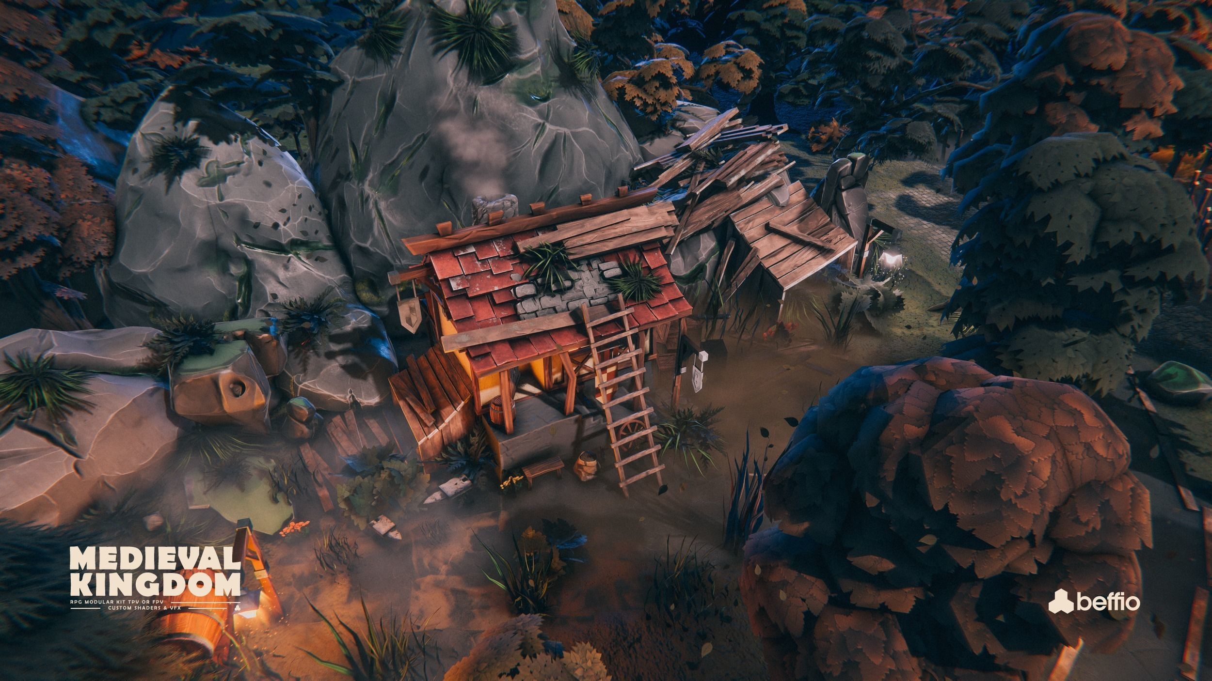 RPG Medieval Kingdom - Unity3D  UE4 Low-poly 3D model_33