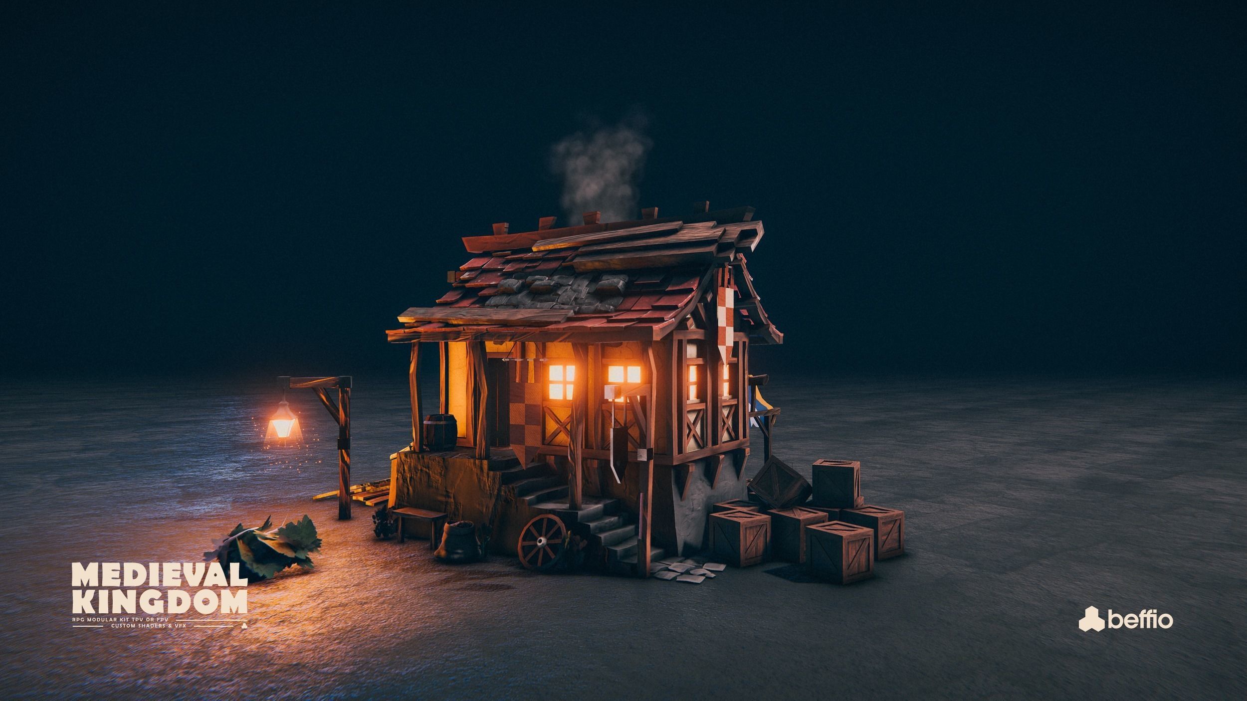 RPG Medieval Kingdom - Unity3D  UE4 Low-poly 3D model_23