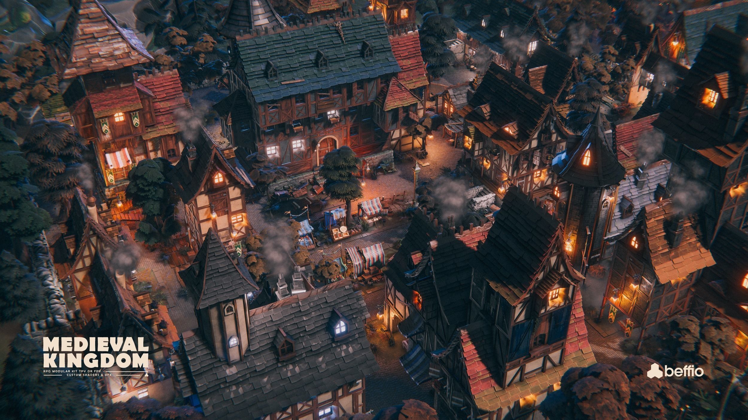 RPG Medieval Kingdom - Unity3D  UE4 Low-poly 3D model_58