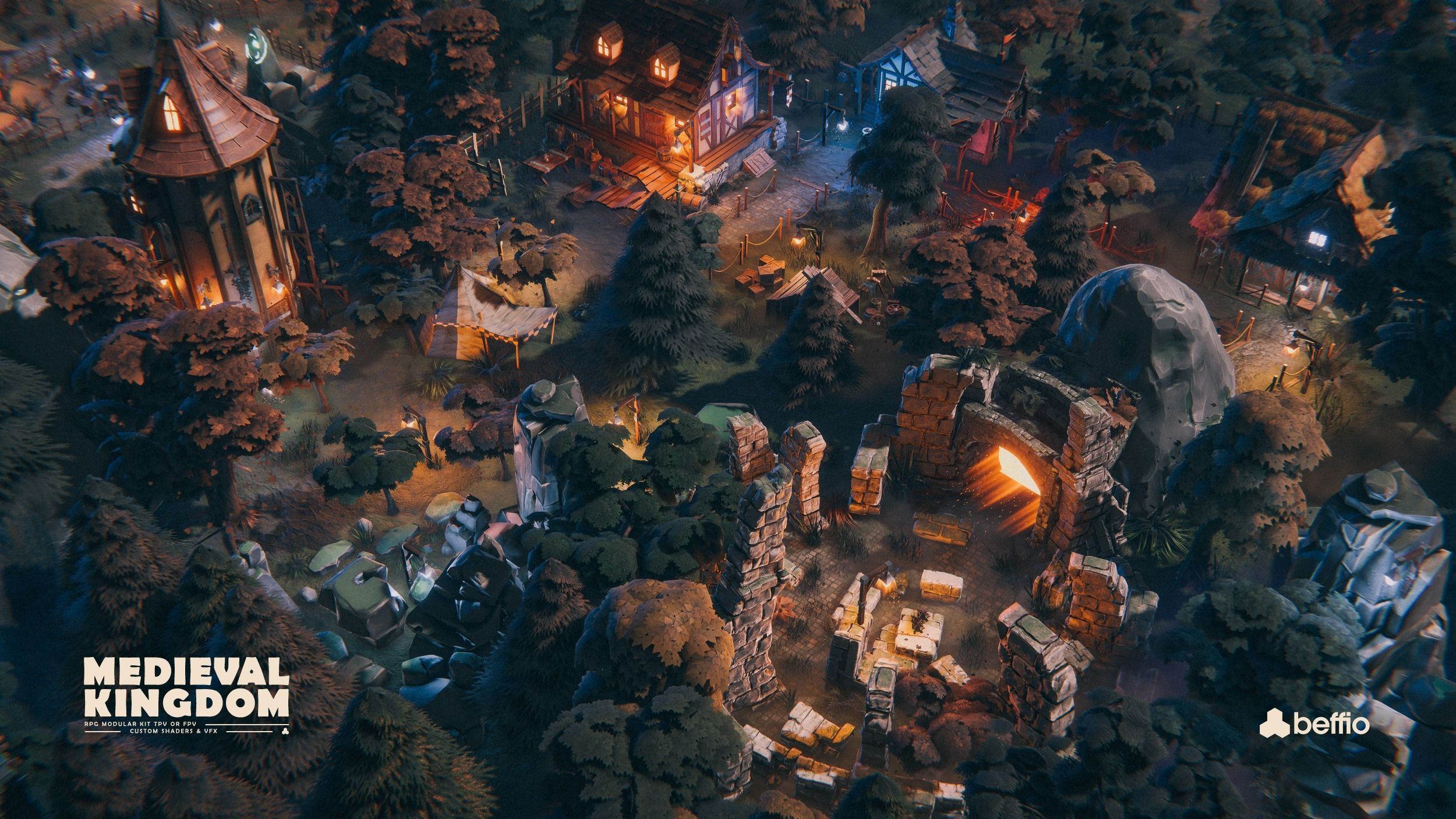 RPG Medieval Kingdom - Unity3D  UE4 Low-poly 3D model_64