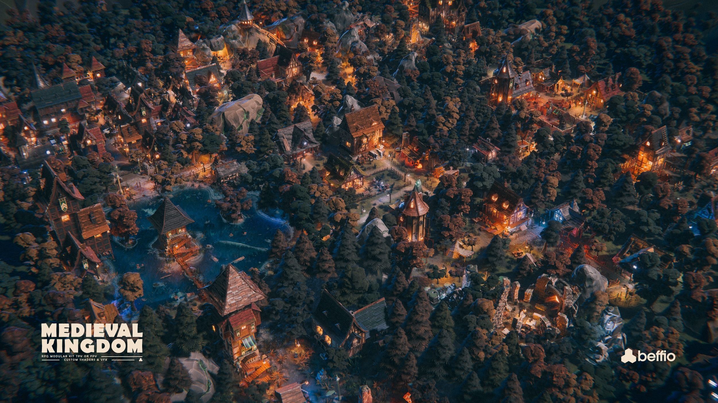 RPG Medieval Kingdom - Unity3D  UE4 Low-poly 3D model_61