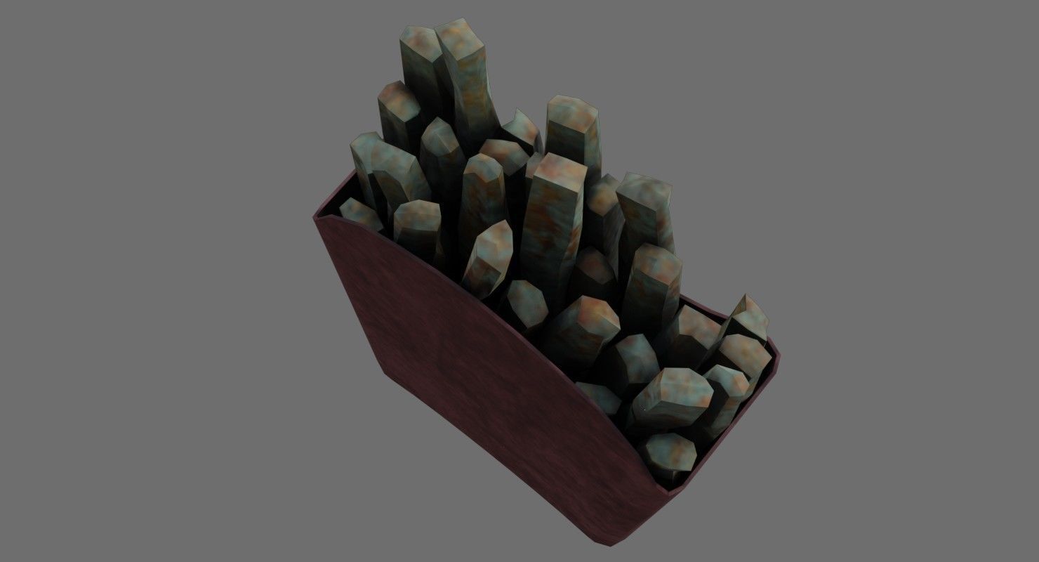 French Fries 1B Low-poly 3D model_5