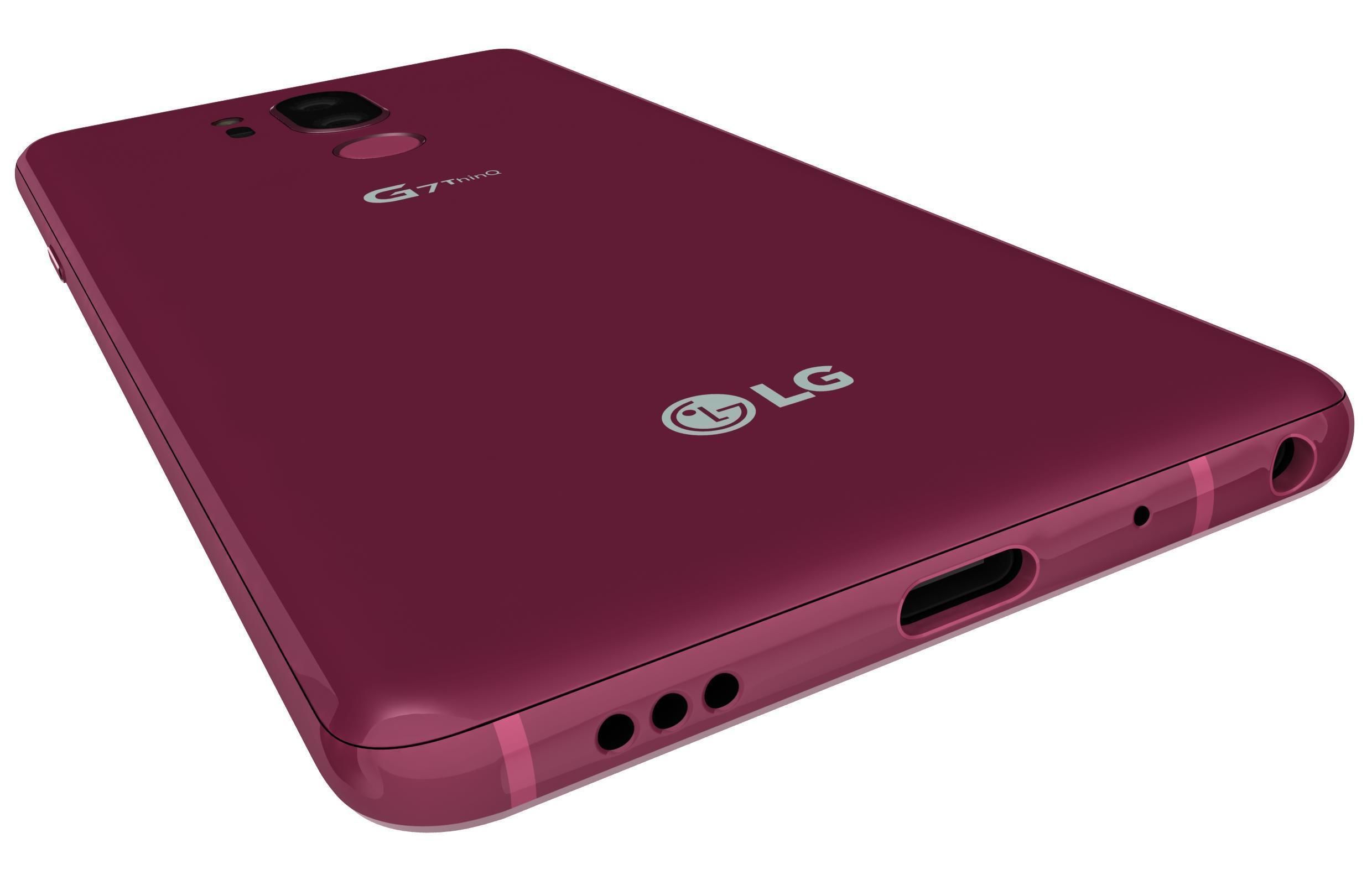 LG G7 ThinQ Raspberry Rose 3D model_10