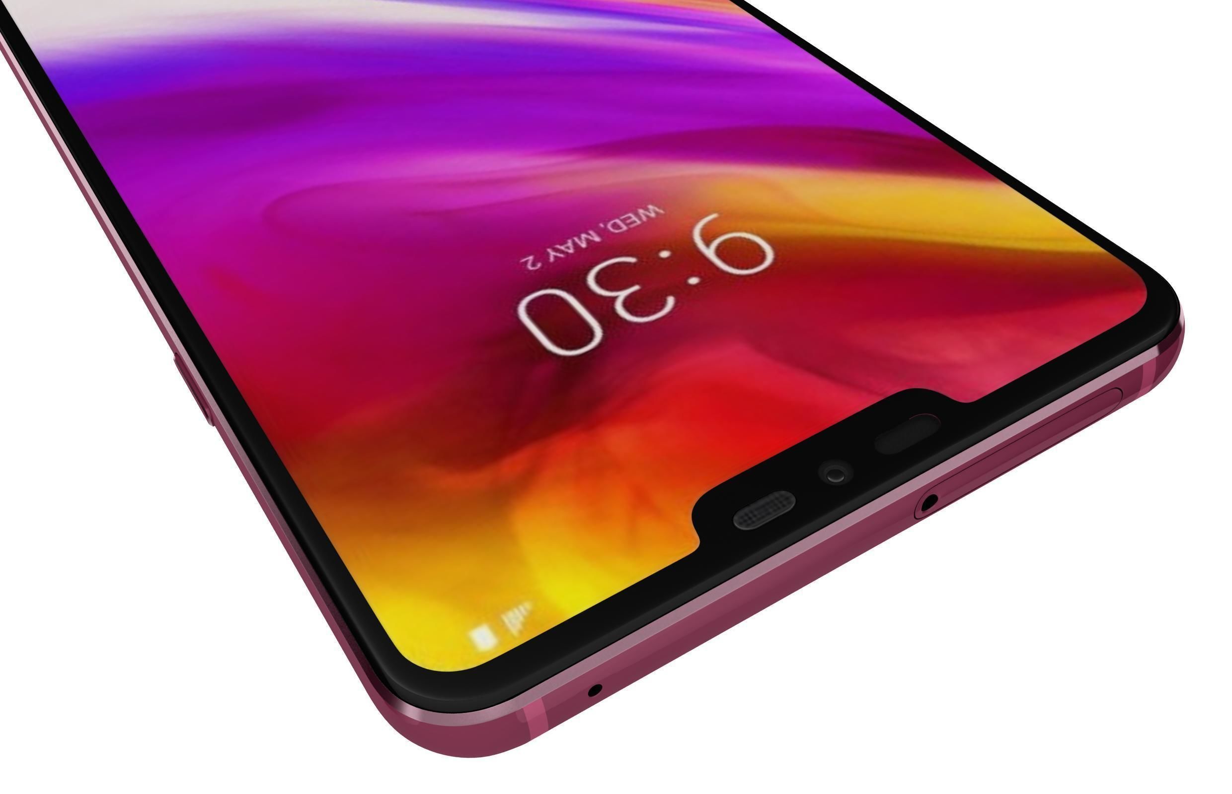 LG G7 ThinQ Raspberry Rose 3D model_8
