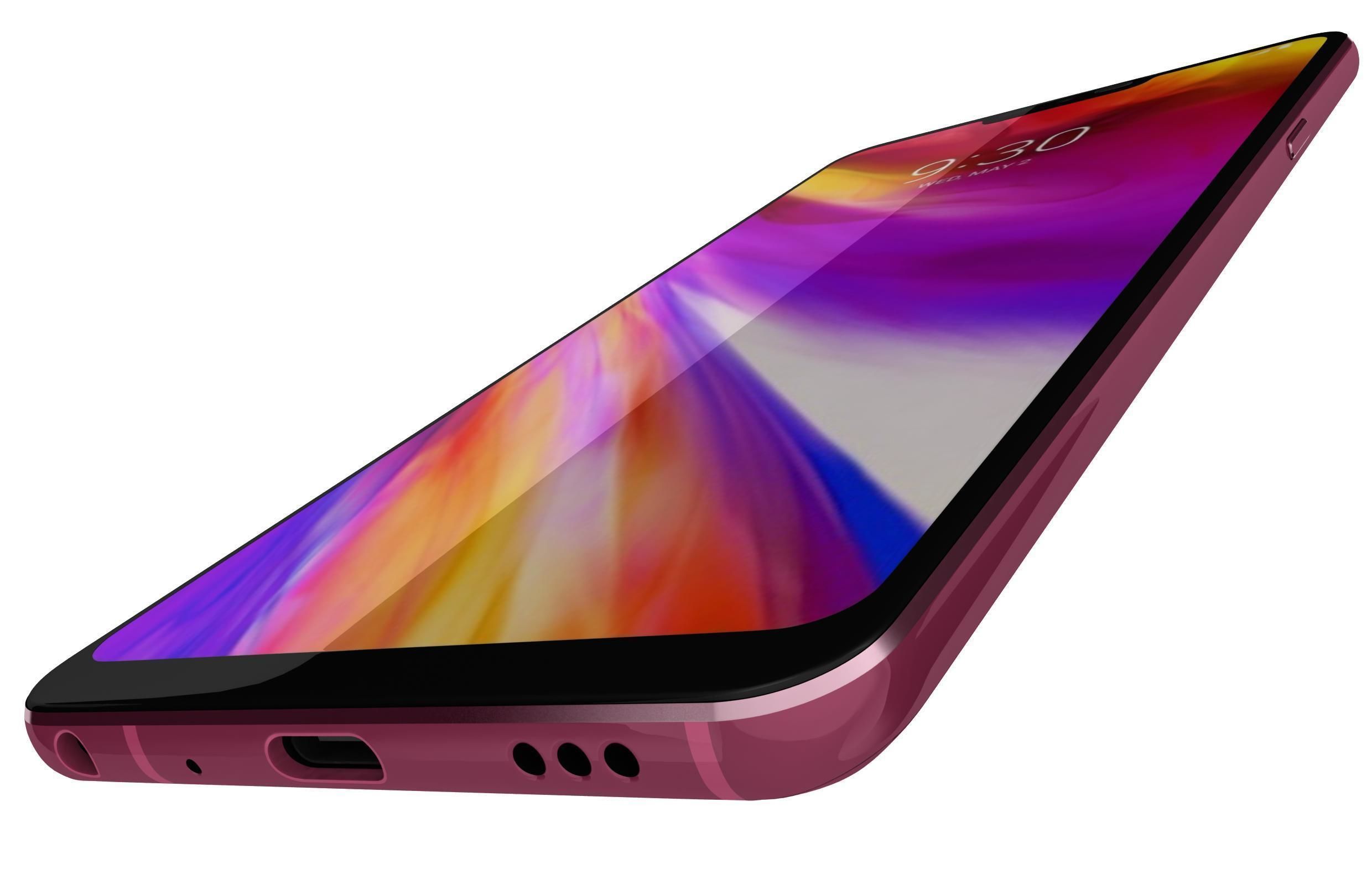 LG G7 ThinQ Raspberry Rose 3D model_6