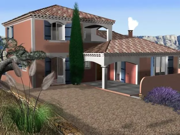 Villa from South of France 3D model