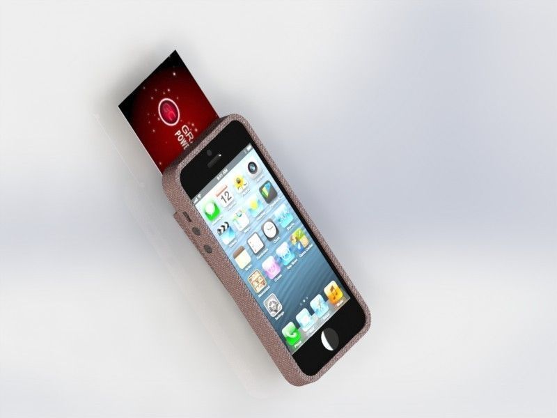IPHONE 5 business cards Free 3D model_3