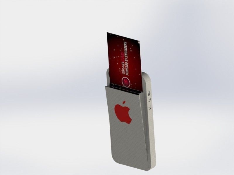 IPHONE 5 business cards Free 3D model_4