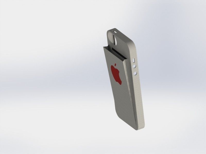 IPHONE 5 business cards Free 3D model_1