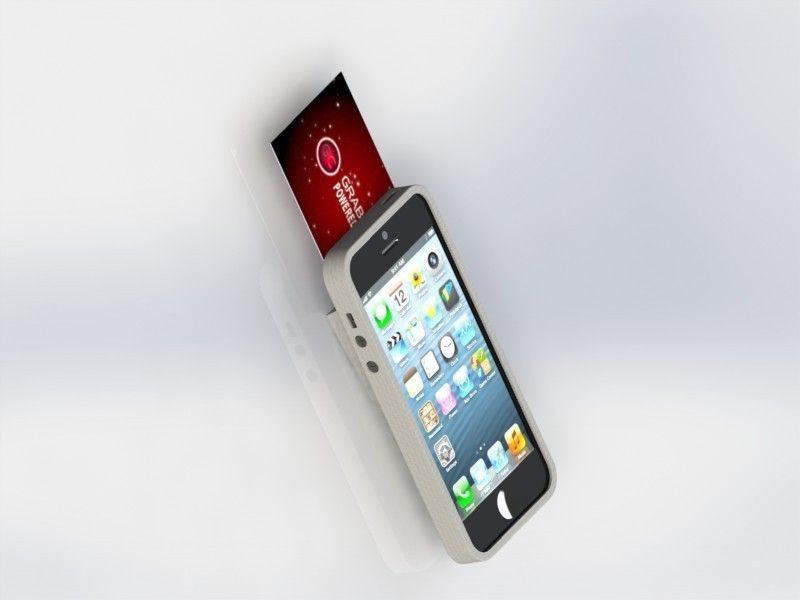 IPHONE 5 business cards Free 3D model_5