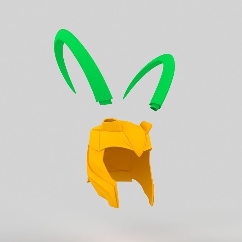 Loki Helmet  3D print model_16