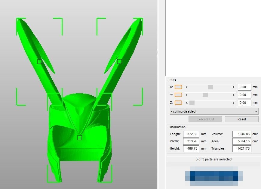Loki Helmet  3D print model_18
