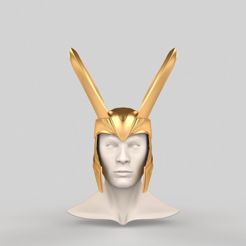 Loki Helmet  3D print model_1