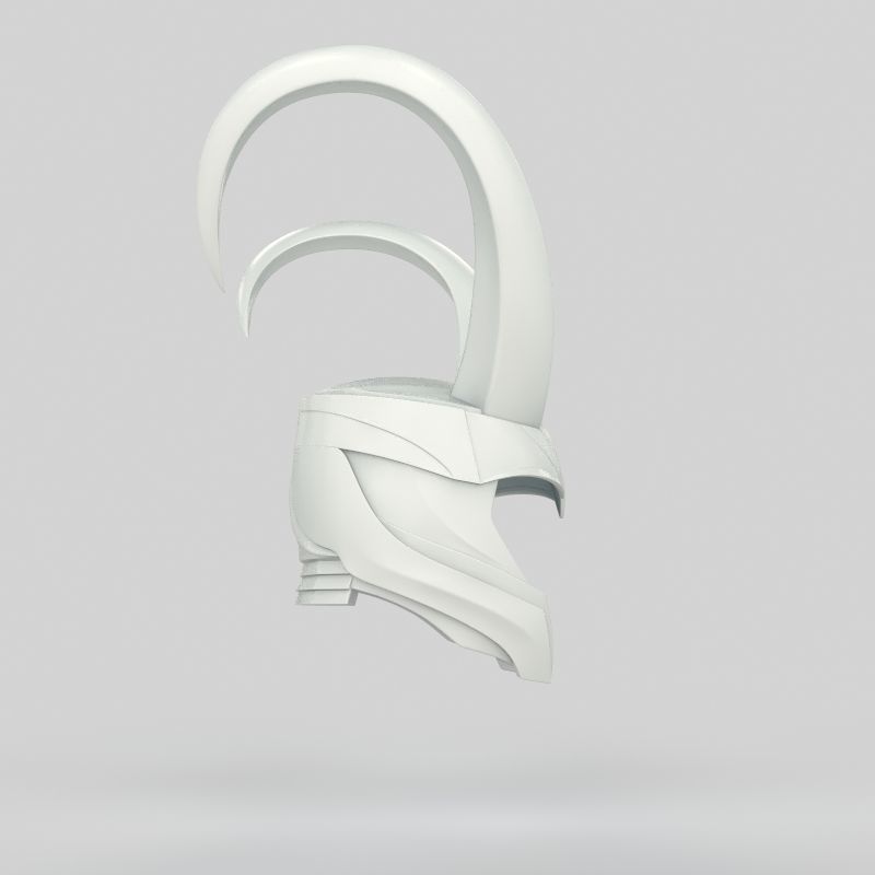 Loki Helmet  3D print model_15