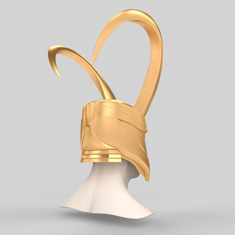 Loki Helmet  3D print model_7