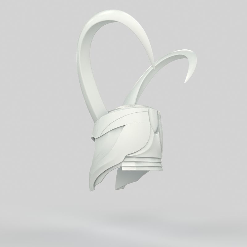 Loki Helmet  3D print model_12
