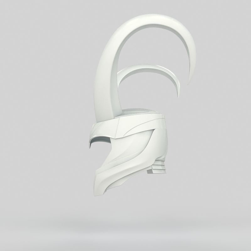 Loki Helmet  3D print model_11