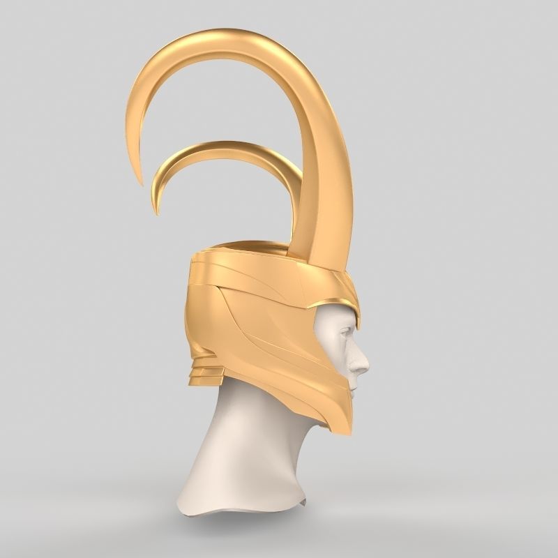 Loki Helmet  3D print model_6