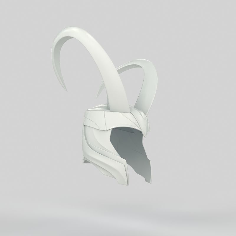 Loki Helmet  3D print model_8