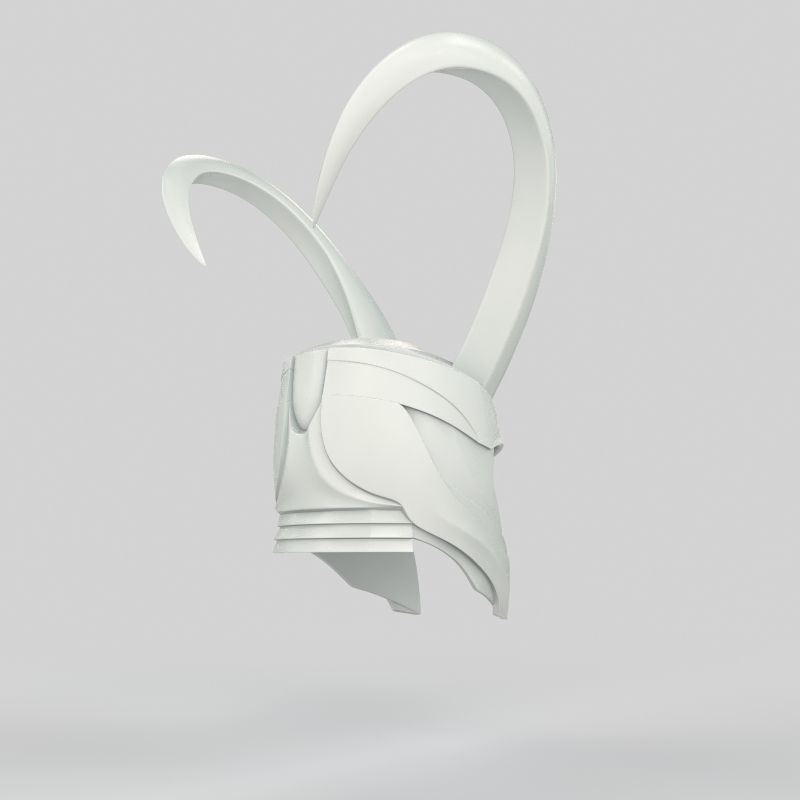 Loki Helmet  3D print model_14
